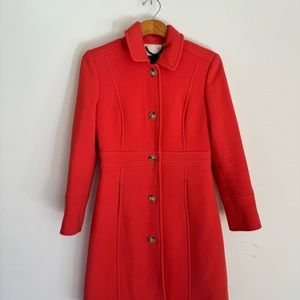 Jcrew orange coat.